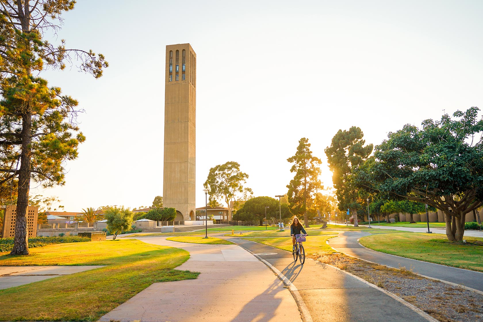 Storke Tower and Sunset